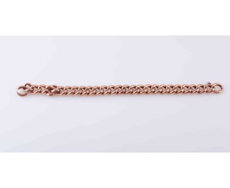 A COLLECTION OF JEWELLERY, to include A LATE VICTORIAN GOLD BRACELET, of curb links, one link broken, on heart shaped padlock
