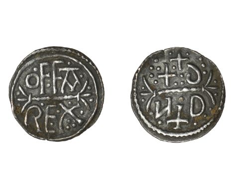 Kings of Mercia, Offa (757-96), Penny, Substantial Light coinage, London, Dudda, offa rex in two lines divided by beaded bar 