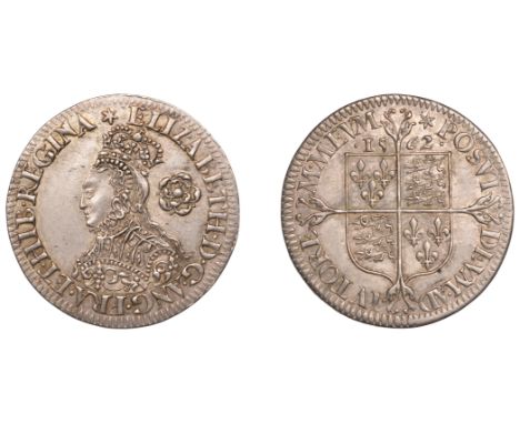 Elizabeth I (1558-1603), Milled coinage, Sixpence, 1562, mm. star, bust C, tall bust, decorated dress, medium rose, 3.17g/6h 
