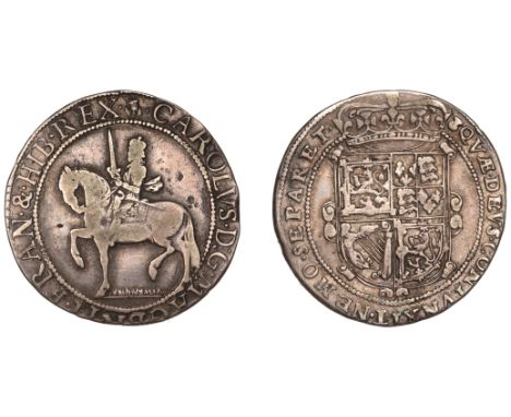 Charles I (1625-1649), Third coinage, Falconer’s Anonymous issue, Thirty Shillings, mm. leaved thistle on obv., thistlehead o