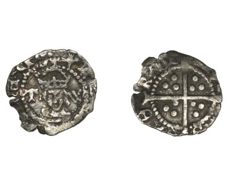 Henry VIII (1509-1547), Second coinage, Halfpenny, York, Bp Wolsey, mm. voided cross, tw by bust, 0.26g/12h (Withers type 2; 