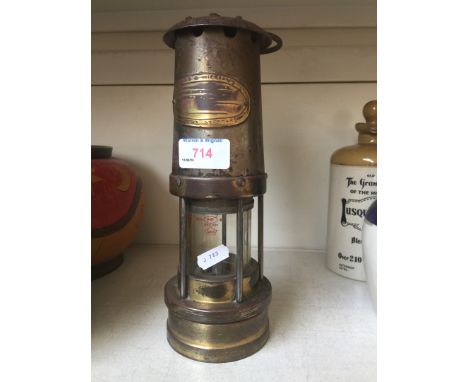 BRASS MINERS LAMP