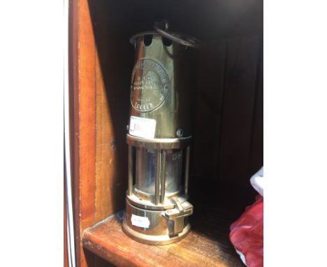 MODERN BRASS MINERS LAMP BY THE PROTECTOR LAMP AND MINING CO ECCLES