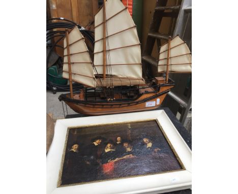A MODEL BOAT AND A PRINT