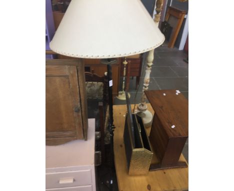 A METAL LAMP STANDARD