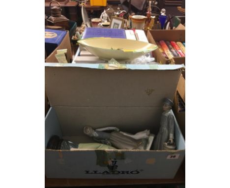 Lladro figures and various Collectors plates