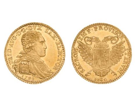 *Germany, Saxony, Friedrich August III (1763-1806), Vicariat ducat, 1792 i.e.c., Dresden mint, draped and armoured bust right