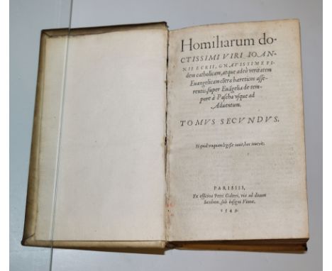 Antiquarisches zur Theologie von 1549, selten!Homiliarum doctissimi viri Ioannis Eckii (Johann von Eck), gnauissime fidem cat