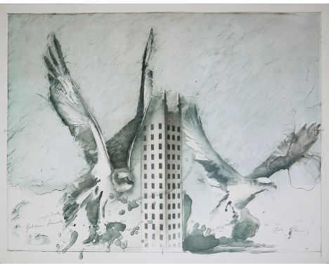 Peter Paul, Architekturelemente, 4 signierte FarblithographienPeter Paul. 1943 Strelitz - 2013 Hamburg, Motive verschiedener 