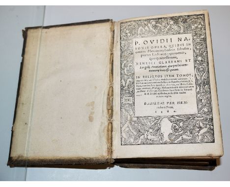 Ovids Metamorphosen von 1560, sehr selten!P. Ovidii Nasonis opera: quibus in omnes metamorphoseos fabulas, praeter Lactantii 