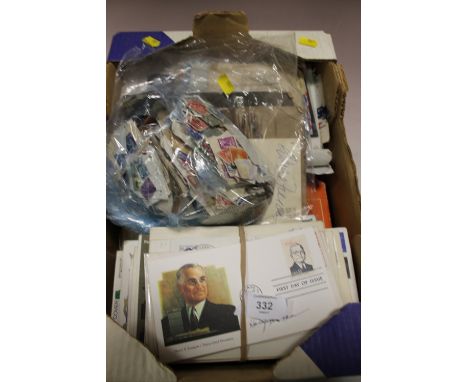 A LARGE QUANTITY OF STAMPS AND FIRST DAY COVERS