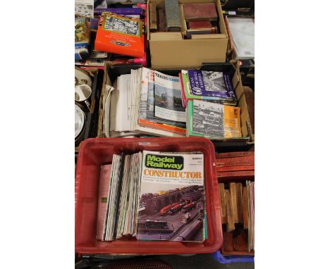 TWO BOXES OF TRAIN AND MODEL RAILWAY MAGAZINES