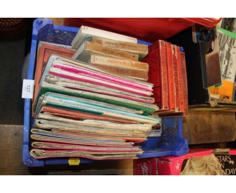A SMALL BOX OF ORDNANCE SURVEY MAPS WARD LOCKS GUIDE BOOKS ETC.