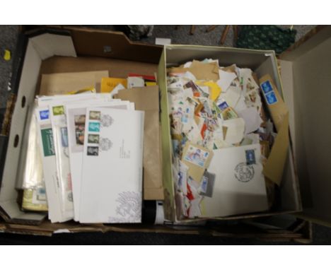 A LARGE QUANTITY OF STAMPS AND FIRST DAY COVERS