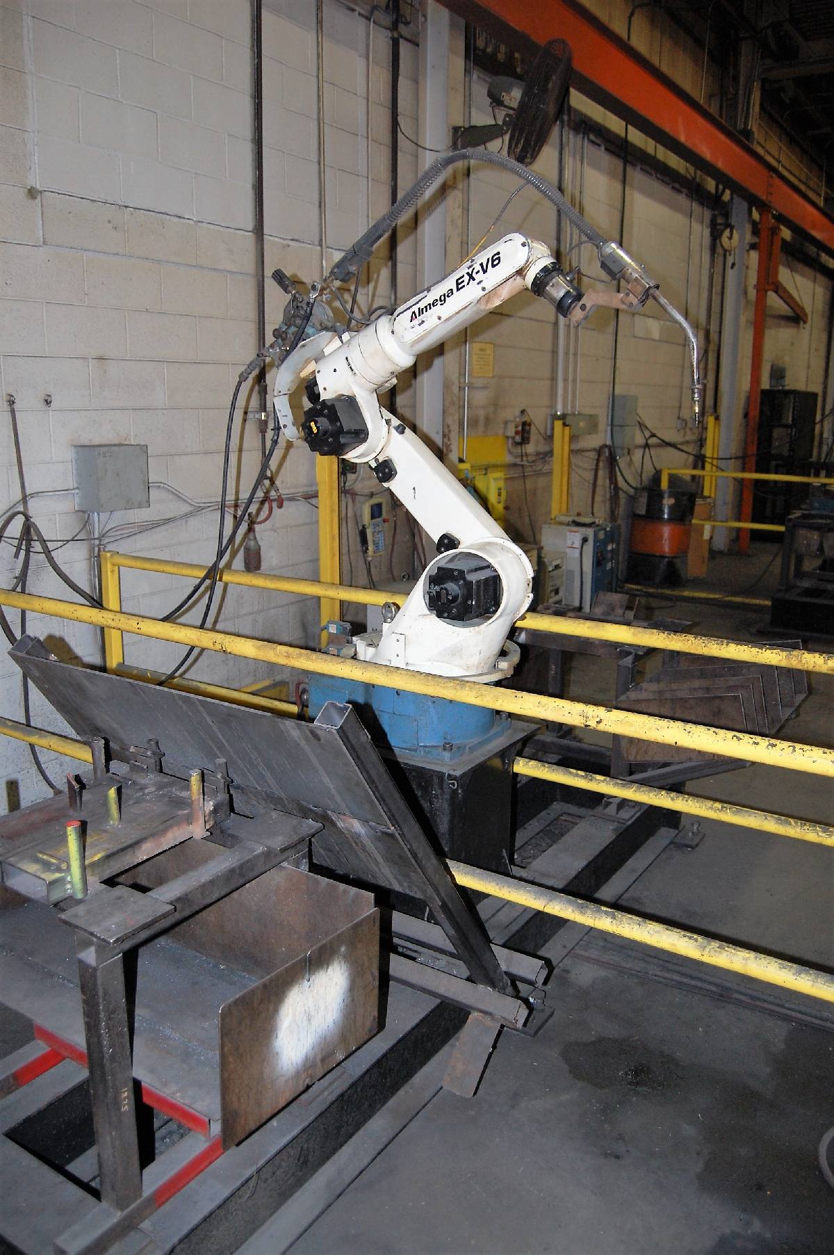 OTC Model Almega EX-V6 Robotic Welding Cell, OTC Daihen #EX-C ...