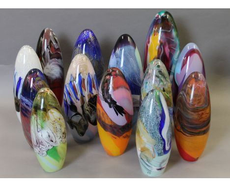 Thirteen large Murano glass chandelier sections. The largest 52 cm high. Note: These sections were specifically commissioned 