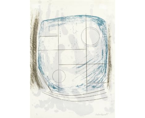 Dame Barbara Hepworth (British, 1903-1975)Cool Moon, from 'The Aegean Suite' Lithograph printed in colours, 1971, on wove, si
