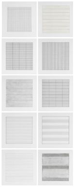 Agnes Martin (American, 1912-2004)Paintings and Drawings 1974-1990 The complete set of ten lithographs printed in colours, 19