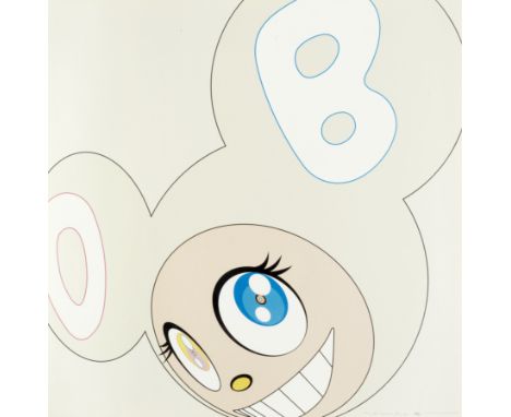 Takashi Murakami (Japanese, born 1962)White DOB Offset lithograph printed in colours, 2004, on wove, signed, dated and number