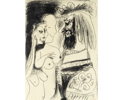 Pablo Picasso (Spanish, 1881-1973)Le vieux roi (Bloch 869; Mourlot 137) Lithograph printed in black, 1959, on Arches, with th