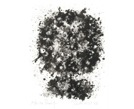 William Turnbull (Scottish, 1922-2012)Shattered Head Lithograph printed in black, 1956, on wove, signed, dated and inscribed 