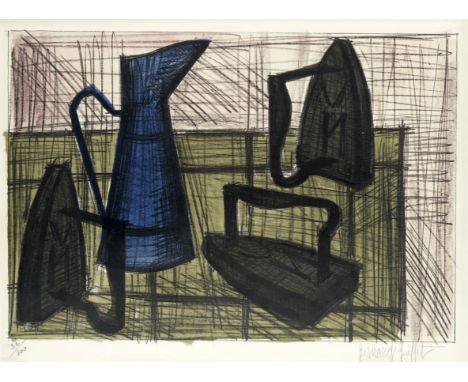 Bernard Buffet (French, 1928-1999)Le Fers à Repasser (Sorlier 13) Lithograph printed in colours, 1955, on BFK Rives, signed a