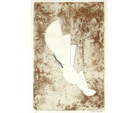 Dame Barbara Hepworth (British, 1903-1975)Fragment, from 'The Aegean Suite' Lithograph printed in colours with embossing, 197