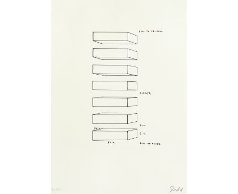 Donald Judd (American, 1928-1994)Untitled, from 'Kunstmarkt Köln 1969' (Schellmann/Jitta Appendix A) Offset lithograph printe