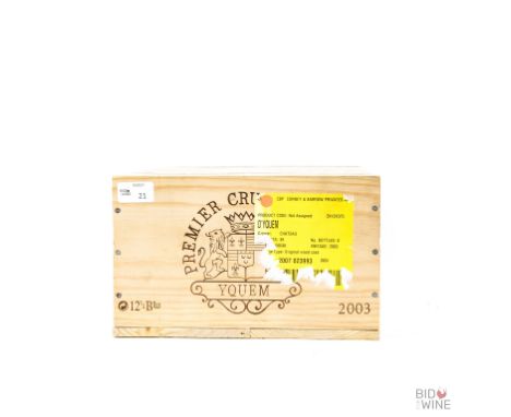 Sauternes, Bordeaux, France. 1er Cru Classe Superieur. Banded OWC. 19/20 2003 Vintage Jancis Robinson When to drink: 2015 to 