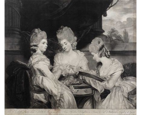 Valentine Green after Sir Joshua Reynolds'Lady Elizabeth Laura, Lady Charlotte Maria and Lady Anne Horatia, daughters to Jame