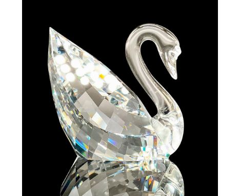 Sparkling faceted miniature crystal figurine modeled as Swarovski's signature swan. Made special for the Swarovski Collectors