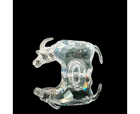 Part of the 'Chinese Zodiac' collection. Clear faceted crystal with black crystal eyes. Swarovski marking. This item has its 
