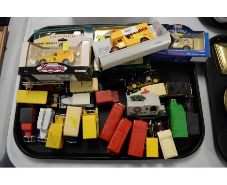 A collection of Matchbox, Corgi and other scale model vehicles.