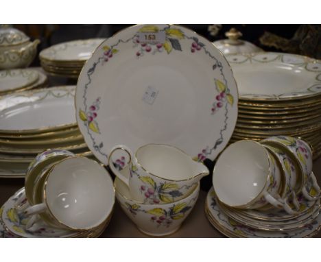 A part tea service Old Royal in leaf and berry pattern