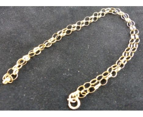 9 ct gold chain. L: 15 cm. 3.4g.