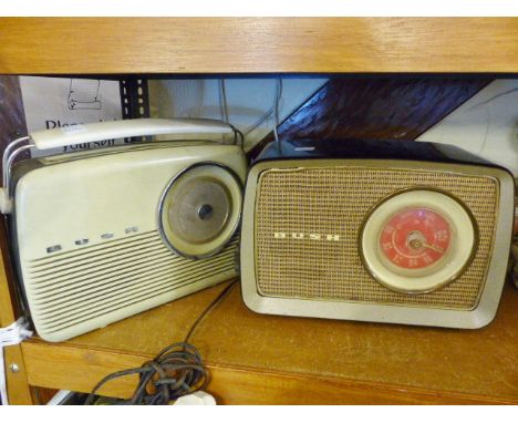Two vintage Bush radios ~ one valve and one transistor