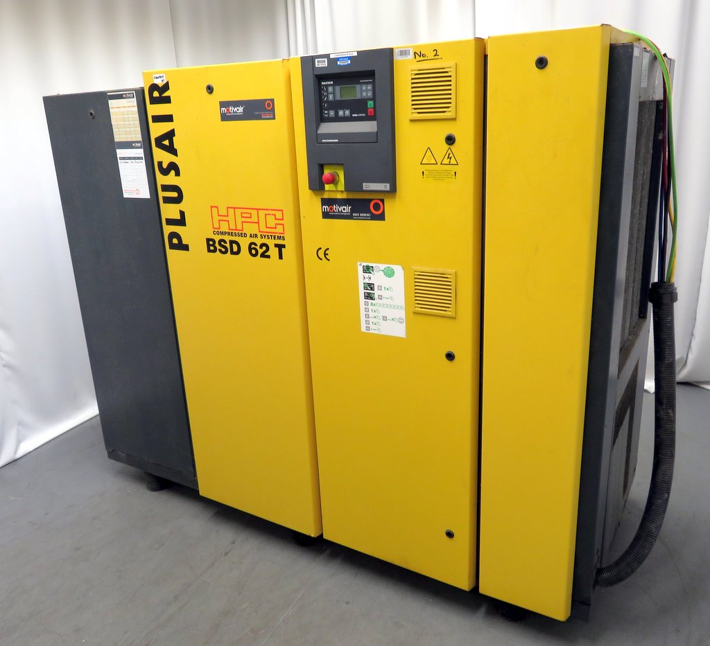 Plusair HPC Compressed Air Systems BSD 62T rotary screw compressor ...