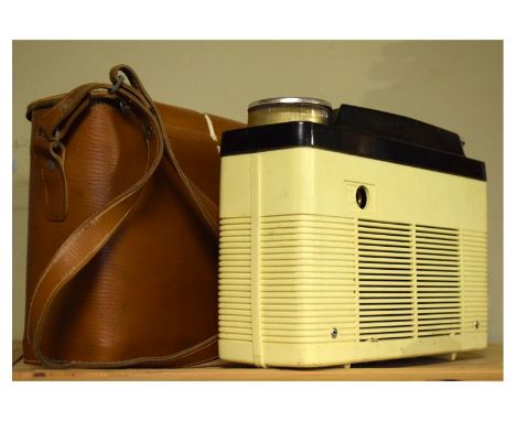 Murphy transistor radio in faux leather carry case  