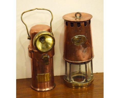 Ceag Miners Supply Company Ltd type BE3 mining lamp, together with one other incomplete Prima lamp  