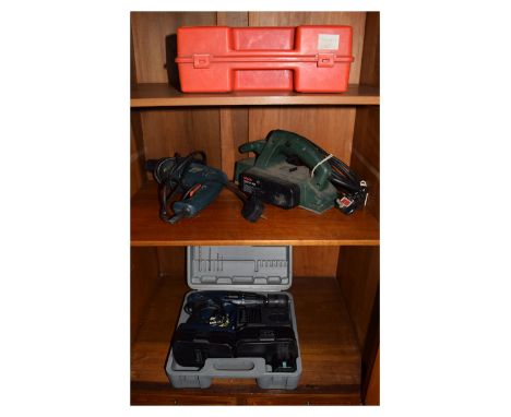 Power Tools - Bosch planer, a jig-saw, electric drill and cordless drill  