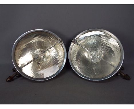 Vintage Automobilia - A pair of vintage Marchal Strilux 12" (30cm) lamps, c.1930's. [2]