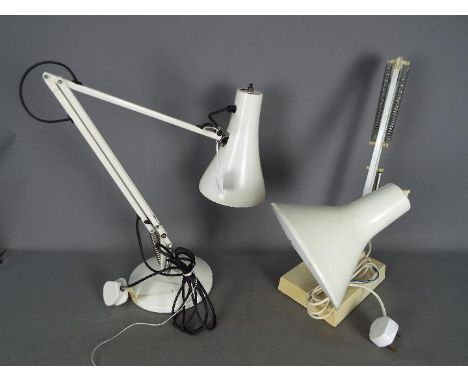 A vintage Anglepoise lamp and one other. [2]