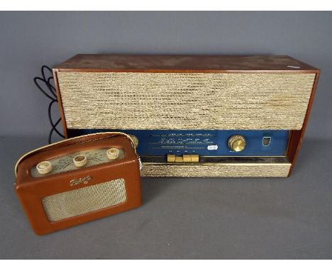 Two vintage radios comprising a Bush VHF91 and a Roberts Model R200. [2]