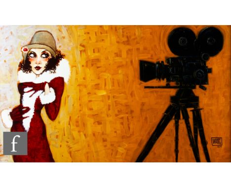 Todd White (American, 1969) - 'Her First Screen Test',&nbsp;a limited edition hand embellished print on canvas, signed, numbe