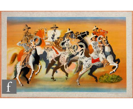 After John Tunnard (1900-1971) - 'Holiday', lithograph, published by Baynard Press for School Prints Ltd, London, unframed, 4