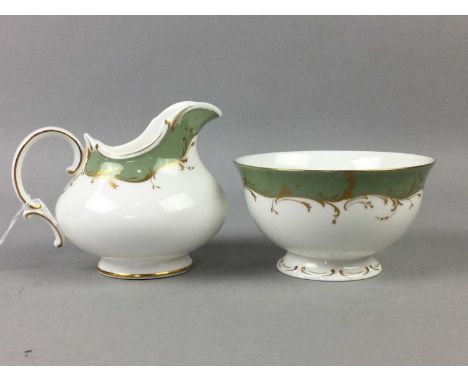 ROYAL DOULTON 'FONTAINBLEU' PATTERN TEA SERVICE,eight place setting