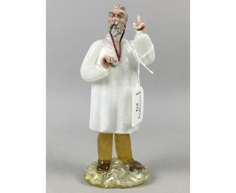 MURANO GLASS FIGURE OF A DOCTOR,20.5cm high