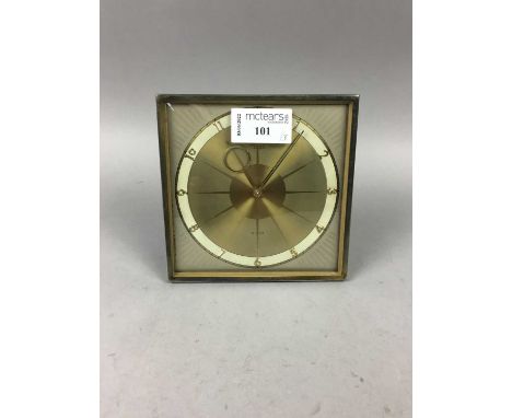 KIENZLE ART DECO MANTEL CLOCK,12.5cm wide, along with two other mantel clocks (3)