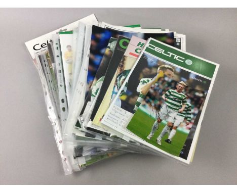 LOT OF CELTIC FC RELATED ITEMS,including programmes, photographs and signed pieces
