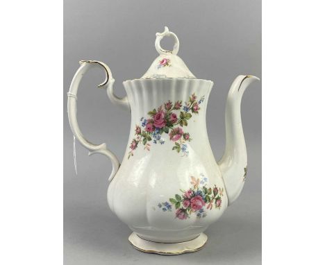 ROYAL ALBERT 'MOSS ROSE' PATTERN PART TEA SERVICE,along with other various tea ware